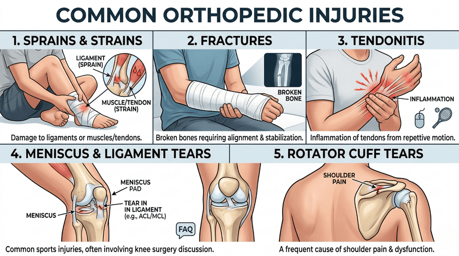 What Are the Most Common Orthopedic Injuries