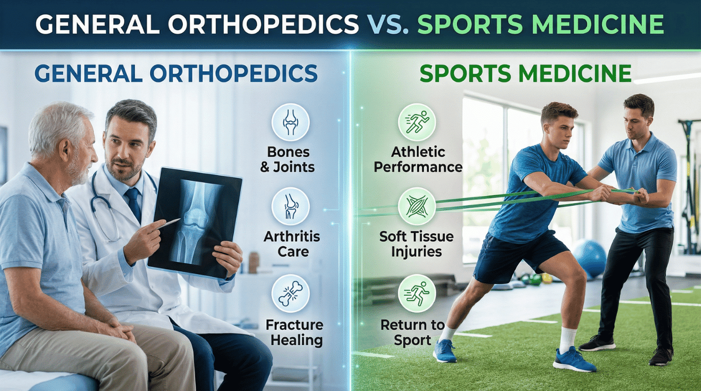 Sports Medicine vs. General Orthopedics - What's the Difference